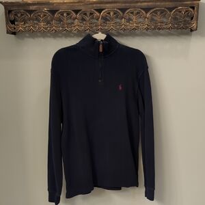 Polo Ralph Lauren Dark Blue Quarter-Zip Sweater 🐎